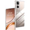 Rojeuinn Cover per Vivo V50 Lite custodie,Ultra Sottile Antiurto Anti-Graffio TPU Flessibile Case-Transparente