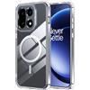 Rojeuinn Cover per protettiva Oneplus 15, custodia protettiva rigida in PC con funzione di aspirazione magnetica, tocco confortevole, anti-caduta, antiurto, anti-impronta -Nero