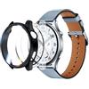 Rojeuinn 2 pezzi Cover Cases per Xiaomi watch 5 Custodia protettiva con protezione per lo schermo, 360° Antigraffio Antipolvere Ultra Sottile Custodia protettiva in PC- Nero+Trasparente