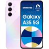 Samsung Galaxy A35 5G 128 GB Lilac Smartphone - [Versione Tedesca, Spagnola, Francese, UK, Belga, Olandese, Danese, Finlandese, Norvegese, Svedese]