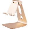 Happy Go-Mart Supporto universale per telefono, regolabile, in alluminio, compatibile con iPhone 11, 12, 13, Huawei, Galaxy e tablet (oro)