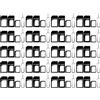 CKANDAY Kit adattatore per scheda SIM, kit convertitore 4 in 1 Nano Micro standard con perno di espulsione vassoio SIM in acciaio 1, nero