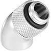 ciciglow Adattatore di connessione di raffreddamento ad acqua con filettatura G1/4, gomito a 45 gradi, connettore girevole a 360 gradi, per sistema di raffreddamento ad acqua