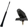 Generic Antenna da tetto flessibile 9 & BASE 6561CX compatibile con Peugeot 107 Citroen C1 Toyota