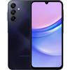 Samsung - Galaxy A15 (Sm-A155F/Dsn), 128 GB, 4 GB di RAM, Dual Sim, gsm sbloccato in fabbrica, versione internazionale (pacchetto caricatore da parete) (blu e nero)
