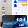 SRJTEK Schermo sostitutivo per Motorola Moto G54 5G per Moto G54 5G XT2343-1 XT2343-2 Display LCD per Moto G54 5G Touch Screen Digitizer Display Assembly Kit di riparazione senza cornice (nero)