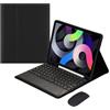 Generic Custodia con tastiera e touchpad per Samsung Galaxy Tab S10 Lite 10,9 pollici (modello SM-X400/X406B) 2025, tastiera Bluetooth staccabile e mouse wireless, con porta penna