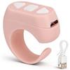 Dpofirs TikTok Bluetooth Remote Control Page Turner, 3 Pulsanti Camera Video Recording Remote, APP Page Turner Scrolling Ring per OS Android Harmony OS (Rosa)