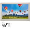 Annadue Cornice Digitale da 15,6, Display HD IPS 16:10 Cornice Digitale 1920x1080 con Sensore Corporeo, Supporto Video/audio/immagine, Scheda USB/SD/MMC/HDMI, Montabile a Parete (WHITE)