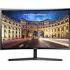 Samsung Monitor CF39 (‎C24F396), Curvo (1800R) , 24, 1920x1080 (Full HD), VA, 60 Hz, 4 ms, FreeSync, HDMI, D-Sub, Ingresso Audio, Eye Saver Mode, Nero