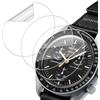 Holilo per OMEGA X Swatch BIOCERAMIC MOONSWATCH 32mm Pellicola Protettiva, 3 pezzi Anti-Bolla Copertura totale 3D HD Pellicola proteggi schermo Anti Scratch HD TPU Soft Film