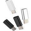 Aksenli Adattatore USB C Maschio a Micro USB Femmina Ricarica(3 Pack)Android Cavo Caricabatterie Convertitore Compatibile per Samsung S25 S24 S23 per Apple per iPhone 16 15 Pro Max per iPad Type C Connettore
