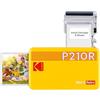 KODAK Mini 2 Retro 4PASS Stampante Fotografica Portatile (5,3x8,6cm) + 8 Fogli, Giallo