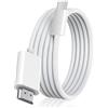 Naiyal Cavo Apple USB-C a HDMI 4K a 60Hz per iPhone 15 16 a TV, certificato MFi, in nylon intrecciato ad alta velocità da tipo C a HDMI 2.1 [compatibile con Thunderbolt 5/4/3] per MacBook, iPad Pro, iMac