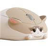 Akko Simpatico mouse wireless, ottico da 3200DPI,mouse Bluetooth, tripla modalità BT 3.0/BT 5.0/2,4 GHz, clic silenzioso,simpatico mouse wireless a tema cartoni animati per laptop/PC (gatto ragdoll)