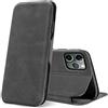 Verco Case per Apple iPhone 11 Pro Custodia, Cover a Libro Pelle PU per iPhone 11 Pro Custodia Premio Booklet Protettiva, Grigio