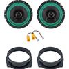 IPNOSIS Kit 2 Casse Anteriori O Posteriori IP-01165 per Fiat Croma dal 2005 in poi con 2 Supporti, 2 Connettori