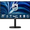 Philips Monitor 32B2N3500 32 pollici 2560x1440, WQHD, 100Hz, IPS Panel, 4ms GtG, USB Hub Speakers, Height Adjustment, (HDMI2x 2.0 DP 1x 1.2) Adaptive Sync, Nero