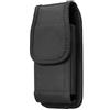 AQ Mobile Custodia Verticale con Clip e Passante per Cintura per Apple iPhone 16 I iPhone 16e I iPhone 16 Pro, in Tessuto