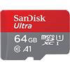 SanDisk Ultra 64GB microSDXC Memory Card + SD Adapter with A1 App Performance Up to 120MB/s, Class 10, UHS-I