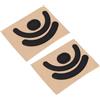 SG Store Set di 2 piedini antiscivolo per mouse, bordi arrotondati, accessori per mouse compatibili con Logitech G403 G603 G703 PTFE Mouse Bottom Glide Pads, nero