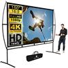 GT GETCO TECH Tela videoproiettore 339X270Cm (150'') 16:9 schermo per videoproiettore facile da montare e da usare, adatto per home theater ed all'aperto Schermo per proiettore
