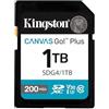 Kingston Canvas Go Plus SDXC Scheda Di Memoria Gen4 200MB/s C10 UHS-I U3 V30 1TB-SDG4/1TB
