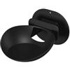 Whychstore Supporto da parete per Echo Dot Max, staffa salvaspazio in ABS con gestione dei cavi, per supporto da parete Echo Dot Max (nero)