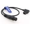Eonvic Cavo di alimentazione per Sony F55/F5 Venice Panasonic GH4-YAGH Camera Monitor DSLR Videocamera D-Tap Maschio a 4-Pin XLR Femmina (cavo diritto-25cm)