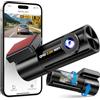 POYBPCY Dash Cam Auto 2.5K WiFi 5G con APP, Mini Dashcam Auto 170° Grandangolo, Telecamera per Auto 360 Gradi Rotabile, Visione Notturna WDR F1.8, G-Sensor, Loop Recording, Parking Monitor e Time-Lapse
