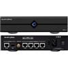 AOSHIDA Gustard N18 Pro HiFi Audio Switch Ethernet, 5* Porte Ethernet 10/100/1000 Mbps, SFP Fibra Ottica Modulo, Switch Gigabit RJ45, Ingresso Orologio BNC 10M, Alte prestazioni Commutatore di Rete, Nero