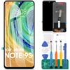 SRJTEK per XiaoMi Redmi Note 9 PRO 4G Display LCD M2003J6B2G M2003J6A1G Schermo di Ricambio per XiaoMi Redmi Note 9S Touch Screen Sensore Digitalizzatore (Nero No Frame)