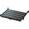 Techly Professional 364897 Mensola per Rack 19 600 mm Estraibile da 1U Nero Nero