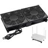 NevPuose Ventola di raffreddamento per PC - Cooler alimentato USB, sfiato desktop compatto | Meccanismo di estrattore di calore esterno, gadget di circolazione ad alta velocità, piccola macchina di ventilazion
