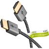 goobay Cavo HDMI Slim High Speed con Ethernet, 3 metri/4 K (3840 x 2160) UHD @ 60 Hz fino a 18 Gbps, trasmissione audio e video per esempio PlayStation 5, Xbox ONE o Fire TV, 75754