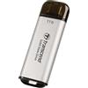Transcend SSD portatile ESD300S da 1 TB USB Type-C 10 Gbps, compatibile con PS4/PS5, colore argento - TS1TESD300S