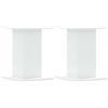 vidaXL Supporti Altoparlanti 2 pz Bianchi 30x30x40cm Legno Multistrato, stand per altoparlanti, supporto per altoparlanti da tavolo, supporto per altoparlanti surround