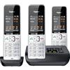 Gigaset COMFORT 500A Trio Téléphone analog/dect Identification de l'appelant Noir, Argent