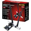 MERCUSYS TP-Link MA86XE PCIe Adattatore AXE5400Mbps Wi-Fi 6E Bluetooth 5.2, Chipset Intel Wi-Fi 6E, WPA3, MU-MIMO, OFDMA, Scheda WiFi PC Fisso, Velocità Tri-Band, Supporta Windows 10, 11