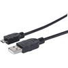 Manhattan Cavo USB Nero Nero 1,8 m Schwarz