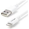 StarTech.com Cavo connettore lungo Lightning a 8 pin Apple a USB per iPhone / iPod / iPad bianco da 3 m