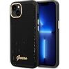 CG MOBILE Guess Custodia Custodia per iPhone 14 Plus con coccodrillo Nero Custodia Protettiva in Pelle PU Antigraffio con Porte Accessibili, Assorbimento Urti e Logo Firma