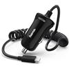 Hama - Caricatore da auto Lightning, 1 A, nero