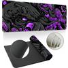 Hixingo Tappetino Mouse XXL/XL/L, Polpo Multicolore Gaming con Base Antiscivolo e Bordi Cuciti per Casa Ufficio (900x400x3mm, Viola)