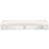 Alipis Supporto Computer Scrivania in Plastica Bianco con Cassetto, Rialzo Monitor per Decorazioni Scuola, Riduce Pressione su Collo e Schiena, per Uffici e Case