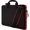 HSEOK Borsa a Tracolla per Notebook, Borsa Porta Laptop Super Sottile e Impermeabile, Fino a 17-17.3 Pollici, B02K02