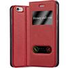 Cadorabo Custodia Libro per Apple iPhone 6 PLUS/iPhone 6S PLUS in ROSSO ZAFFERANO - con Funzione Stand e Chiusura Magnetica - Portafoglio Cover Case Wallet Book Etui Protezione