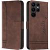 Cqkob Cover per Tecno Spark 10 Pro Custodia protettiva in silicone TPU premium, Custodia Portafoglio con Supporto Slot per Schede Chiusura Magnetica-Caffè