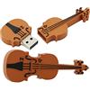 OneSquareCore 4GB Forma di violino USB Flash Drive USB Drive USB Stick USB Flash Disk USB Disco Thumb Drive Pen Drive U Disco PenDrive Memory Stick Archiviazione esterna Memoria flash Archiviazione USB (Marrone)