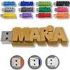 CLE USB FUN Chiavetta USB personalizzata con il tuo testo - il colore di tua scelta - USB 3.0 - 8 Go, 16 Go o 32 Go - un regalo originale e unico (32 GB, Oro)